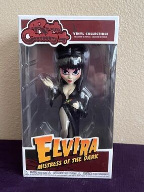 Rock Candy Elvira Vinyl Figure - Black with Purple Makeup Funko